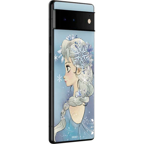 Disney Frozen Elsa Side Portrait Art Google Pixel 6 Pro Skin